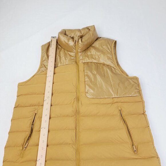 Lululemon Women's Mustard Gold Navigation Stretch Thermal Puffer Vest Size 10 - Picture 3 of 8